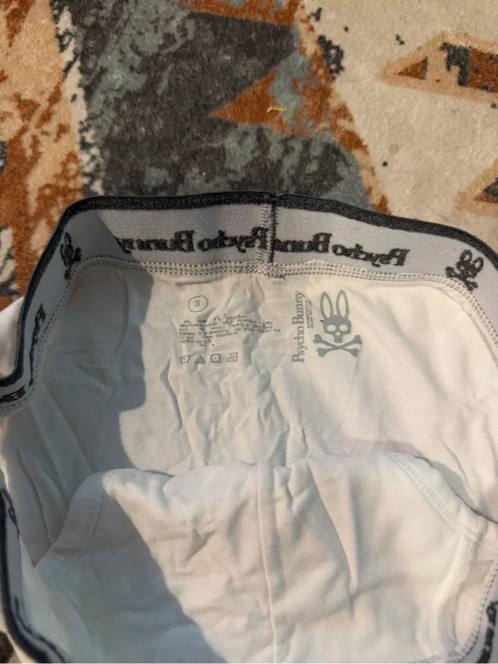 Psycho Bunny Men's White Briefs